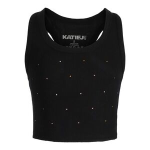 Katie J cropped embelished tank